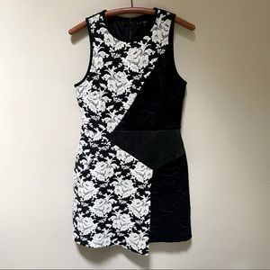 Tibi ~ Black Mixed Media Sleeveless Dress